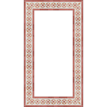 Mosaic House Moroccan tile Diamond 1-21-22 Mirror Surround White,   Pink,   Light Pink,    solid zellige, mosaic, zellij, border, glaze, classic 